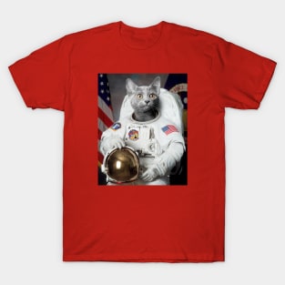 Cmdr. Charlie Leroy, Cat Astronaut T-Shirt